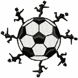 Football Embroidery Design 8 Football Embroidery Design 8